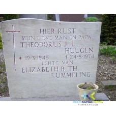 Grafstenen kerkhof Herwen Coll. HKR (120) Th.J.J.Hugen